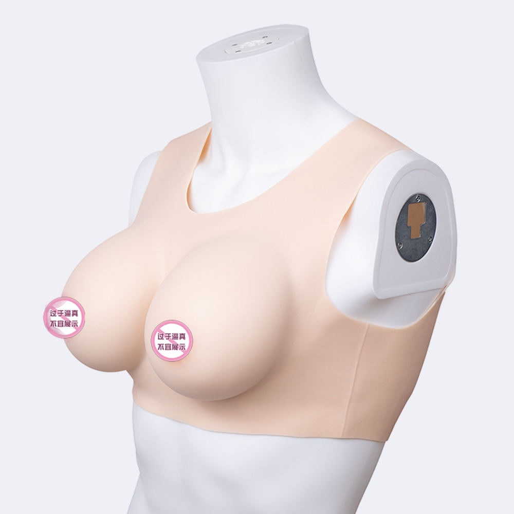 E Cup Breast Forms Round Neck(Hollow back)