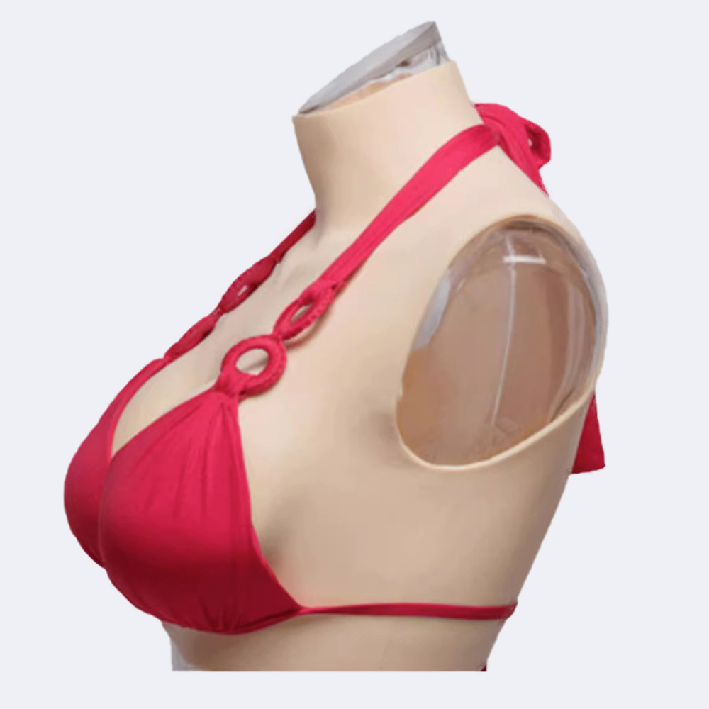 C Cup high neck silicone breasts – KUICEO