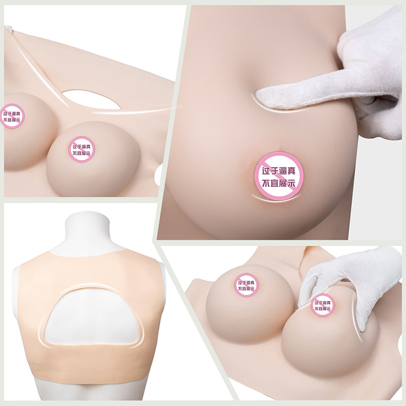 G Cup Breast Forms Round Neck(Hollow back) – KUICEO