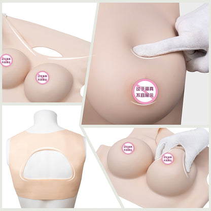 C Cup Breast Forms Round Neck(Hollow back)